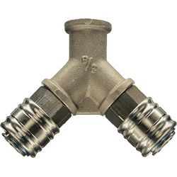 Verteiler Gewinde mm 15,39 EWO  DN 7,2, Innengewinde, 2 Kupplungen Produktbild
