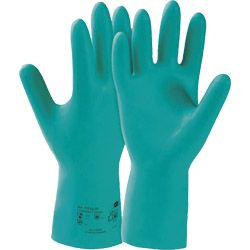 Chemikalienhandschuhe Größe 7 grün  Camatril Velours 730 EN 388, EN 374 Kategorie III Produktbild