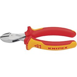 KNIPEX Kraftseitenschneider VDE X-Cut® gerade poliert mit Mehrkomponentenhülle Produktbild