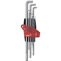 WIHA Sechskant-Winkelschraubendrehersatz 369T mit Kugelkopf 1,5-10mm 9-tlg. Produktbild
