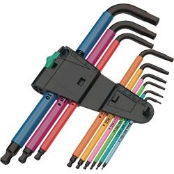 WERA Sechskant-Winkelschraubendrehersatz 950 SPKL/SM mit Kugelkopf 1,5-10mm 9-tlg. Produktbild
