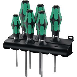 WERA Schraubendrehersortiment 367HF TX mit Rundklinge 6-tlg. Produktbild