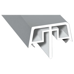 Kopplungsabdeckungsprofil Lg. 6,50m foliert 71 5505-167 Silbergrau Produktbild