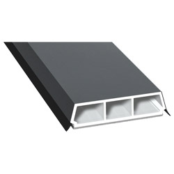 Trapez-Sprosse 52mm SK Lg. 6,00m foliert, mit zwei schwarzen Weichlippen 70 1205-167 Basaltgrau Produktbild