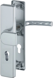 78G/2222A/2440/1117 Garnitur / ES0 (SK1) / F1 Alu natur / 10 mm / Profilzylinder 92 mm / 67-72 mm / HOPPE-Logo Produktbild