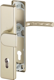 78G/2222A/2440/1117 Garnitur/ES0 (SK1)/F2 Alu Neusilber/10mm/Profilzylinder 92mm/67-72 mm/HOPPE-Logo Produktbild