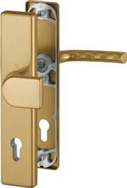 78G/2221A/2440/1117 Garnitur/ES0 (SK1)/F4 Alu Bronze/10mm/Profilzylinder 92mm/67-72 mm/HOPPE-Logo Produktbild