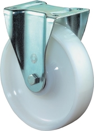 Schwerlast-Bockrolle Rad-D. 200 mm Tragfähigkeit 1000 kg   Kunststoff Platte L135xB110 mm Produktbild