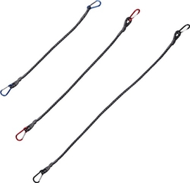 Gepäckspannerset 3-teilig EVB  Länge 60, 80, 100 cm mit Karabinerhaken Produktbild