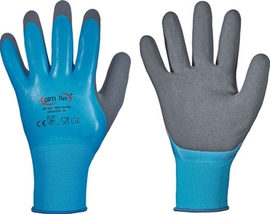 Handschuhe Größe 10 blau  Aqua Guard PA m.Latex/Latex EN 388 Kategorie II Produktbild