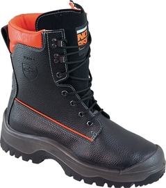 Forstsicherheitsstiefel Größe 42 schwarz/orange  NoRisk Rindleder S3 EN ISO 20345 / EN ISO 17249 Produktbild