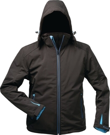 Wintersoftshelljacke Größe XXL  Uranos schwarz/blau 96 % PES / 4 % EL Produktbild