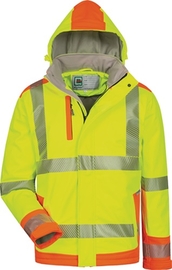 Warnschutzsoftshelljacke Größe M FELDTMANN Rickmer gelb/orange 100 % PES Produktbild