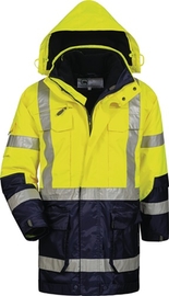 Warnschutz-Parka Größe XXL ELYSEE  gelb/marine 100 % PES Produktbild
