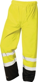 Warnschutz PU Regenhose Größe M  Dirk gelb/schwarz PU auf PES-Trägermaterial Produktbild