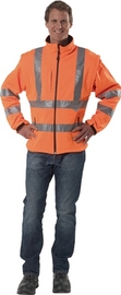 Warnschutz-Softshelljacke Größe XL PREVENT  orange 96 % PES / 4 % EL Produktbild
