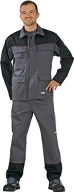 Schweißerschutz-Bundjacke Größe 54  Weld Shield grau/schwarz 84 % CO / 15 % PES / 1 % Carbonfasern Produktbild