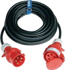 CEE-Verlängerung 16 A 400 V   25 m H07RN-F 5 x 2,5 mm² schwarz IP44 Produktbild