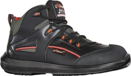 Sicherheitsstiefel Größe 42 schwarz/rot  Teak Glattleder S3 SRC ESD EN ISO 20345 Produktbild