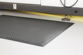 Arbeitsplatzbodenbelag Fertigmatte L900xB600xS14mm   schwarz SBR-Gummi Produktbild