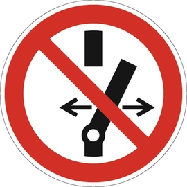 Verbotszeichen ASR A1.3/DIN EN ISO 7010   Schalten verboten Kunststoff Produktbild