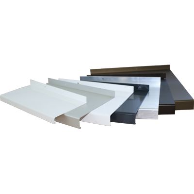 Aussenfensterbank VBH 400 Aluminium RAL 7016 anthrazitgrau glatt matt Produktbild