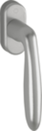 0510/U26 F9 Alu Stahl/N10A, mit Arrettierung, stahlgrau/7mm/35mm vorst.//M5x45mm, Ansatzspitze/Rastung 90° Produktbild
