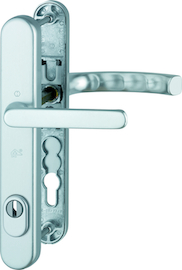 099KH/3359ZA/3357N/1540 Garnitur/SKG***/F1 Alu natur/8 mm/Profilzylinder 92mm/67-72 mm/SKG *** ® <(>&<)> HOPPE-Logo Produktbild