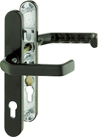 1313G/3357N Garnitur/F8707 (8077) dunkelbraun seidenglänzend/8mm/Profilzylinder 92mm/Türdicke 67-72mm/ Produktbild