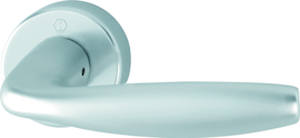 1810H/42H Halbgarnitur, Innenseite, HOPPE Schnellstift / 1 Rückholfeder lose / F1 Alu natur / 10 mm / 52 mm vorst. / HOPPE-Logo Produktbild