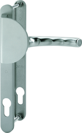 554/303N/1710RH Garnitur/rechts/F9 Alu Stahl/8x90mm/Profilzylinder 92mm/Türdicke 68-72mm/ Produktbild
