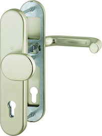 86G/3331/3310/138 Garnitur HOPPE-Schnellstift/ES1/F2 Alu Neusilber/Profilzylinder 92mm/10mm/FDW-Vierkantstift/Türdicke 6 Produktbild