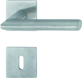 E1140Z/848-SK/848S-SK Garnitur HOPPE-Schnellstift / F69 Edelstahl matt / 8 mm, mit Reduzierhülse f. 8,5 mm Schlossnuss / Ovalbart / 35-45 mm / HOPPE-L Produktbild