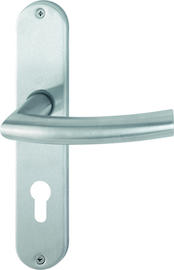 E1430Z/302 Garnitur HOPPE-Schnellstift/F69 Edelstahl matt/8mm//Profilzylinder 72mm/Türdicke 35-45mm/ Produktbild
