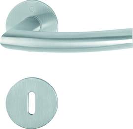 E1430Z/849-SK/849S-SK Garnitur HOPPE-Schnellstift / F69 Edelstahl matt / 8 mm, mit Reduzierhülse f. 8,5 mm Schlossnuss / Ovalbart / 35-45 mm / HOPPE-L Produktbild