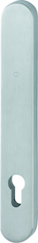 E3358 Stück, Außenseite/für ES1 (SK2)/F69 Edelstahl matt/Profilzylinder 92mm/67-72 mm/HOPPE-Logo/ohne Griffloch Produktbild