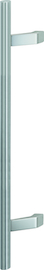 E5014 F69/F1 Edelstahl matt/Alu natur/Länge 800mm/Stichmaß 560mm/2 Stützen/BS-1102 (einseits an Kunststoff-/Aluminium un Produktbild