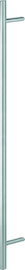 E5062 F69 Edelstahl matt/Länge 1600mm/Stichmaß 1200mm/2 Stützen/BS-1102 (einseits an Kunststoff-/Aluminium und Holztüren Produktbild