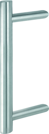E5062 F69 Edelstahl matt/Länge 400mm/Stichmaß 300mm/2 Stützen/BS-1102 (einseits an Kunststoff-/Aluminium und Holztüren)/ Produktbild