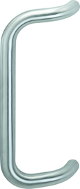 E5110-110 F69 Edelstahl matt/Stichmaß 350mm/BS-1102 (einseits an Kunststoff-/Aluminium und Holztüren)/Stück Produktbild