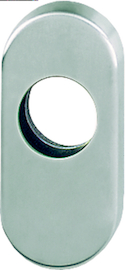 E55S Paar/F69 Edelstahl matt//Rundzylinder (ø22.2) 6.5mm versetzt Produktbild