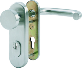 E58/3332K-ZA/353K-1/138Z Garnitur HOPPE-Schnellstift/ES1 (SK2)/8mm/Profilzylinder 72mm/Türdicke 37-42mm/ Produktbild
