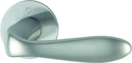 M1535/849N Garnitur HOPPE-Schnellstift / F42/F69 satiniert vernickelt/Edelstahl matt / 8 mm / 35-45 mm / HOPPE-Logo Produktbild