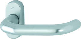 RD-138GF/55 Halbgarnitur / Antipanik-Vierkantstift / F1 Alu natur / 9 mm / 45-65 mm / HOPPE-Logo Produktbild