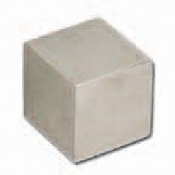 Knopf Euterpe 25x25 Edelstahl gebürstet Produktbild