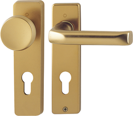 54/227K/202KP/AP/113 Garnitur/F4 Alu Bronze/8mm/Profilzylinder 72mm/Türdicke 40mm/ Produktbild