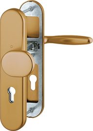 86G/3331/3310/1510 Garnitur HOPPE-Schnellstift/ES1/F4 Alu Bronze/Profilzylinder 72mm/8 mm/FDW-Vierkantstift/42-47 mm/ Produktbild
