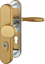 86G/3332ZA/3310/1510 Garnitur HOPPE-Schnellstift/ES1/F4 Alu Bronze/Profilzylinder 72mm/8 mm/FDW-Vierkantstift/42-47 mm/ Produktbild