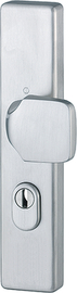 E61G/2222ZA Halbgarnitur Außenseite, HOPPE Schnellstift/für Kombi-Schutz/für ES1 (SK2)/F69 Edelstahl matt/Profilzylinder Produktbild