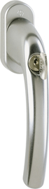 0710S/U26 TBT1 F9 Alu Stahl/N10A, mit Arrettierung, stahlgrau/7mm/40mm vorst./Drehzyl. 2W153//ohne Schrauben/Rastung 90° Produktbild